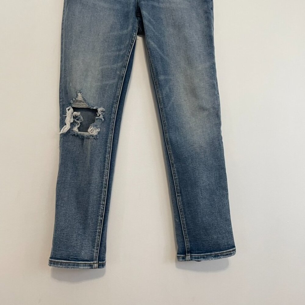 VERVET BY FLYING MONKEY ALTAR'D STATE Daisy Distressed Boyfriend Jeans Cropped - Picture 5 of 16